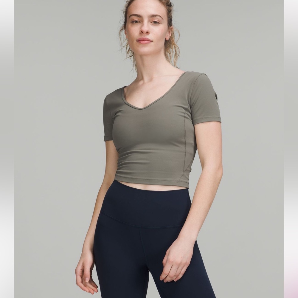 Lululemon Align T-shirt in Grey Sage color
